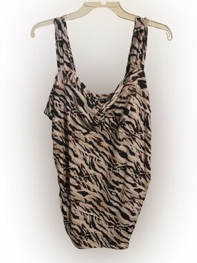torrid Beige Black Animal Print Camisole